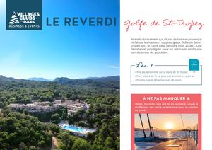 Seminaires dans le Var Golfe de St-Tropez - Villages Clubs du Soleil Business & Events