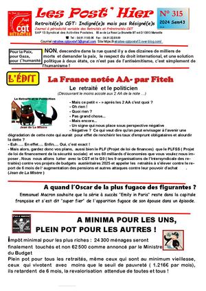 Les Post Hier N 315