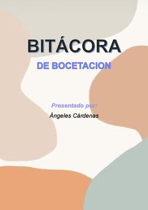Bitácora De Bocetación Mdl Acg