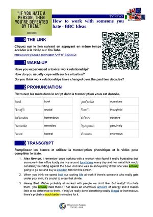 How To Work With Someone You Hate Bbc Ideas Corrigé