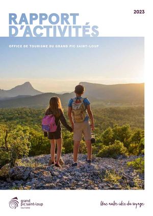 Rapport D'activités 2023 Office De Tourisme Du Grand Pic Saint Loup Bd