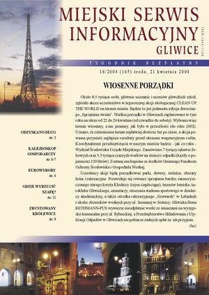 Miejski Serwis Informacyjny - Gliwice nr 16/2004
