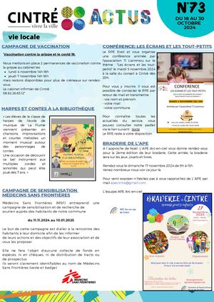 Cintré Actus N°73