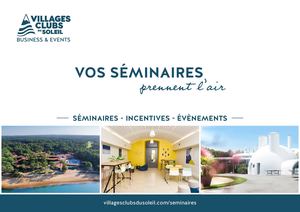 Brochure Séminaires - Villages Clubs du Soleil Business & Events