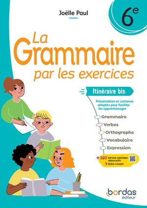 Extrait La grammaire par les exercices 6e itinéraire Bis (édition 2024)