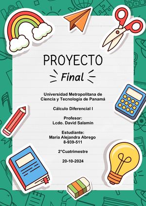 Proyecto Final - Cálculo Diferencial