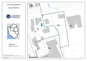 Plan zonnage après modification - Modification N°6 PLU Les Sables d'Olonne