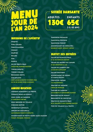 Menu Jour De L'an Cap Méchant