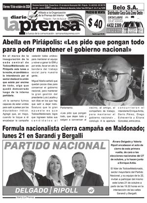 Diario Viernes 18 De Octubre