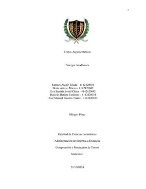 Textos Argumentativos