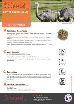 DOI71003 - FT Saint Laurent Ratites Maintenance