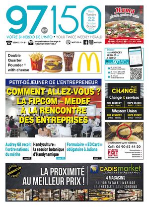Journal le 97150 - Edition du mardi 22 octobre 2024 - N°847