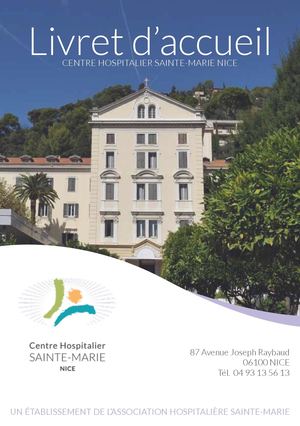 Livret  Accueil Patients - CHSM Nice - 10/24