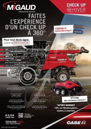 Hivernage Migaud Case IH 2024