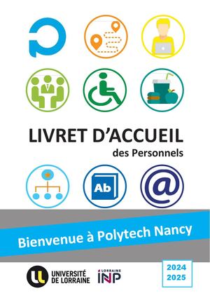 Livret Accueil des Personnels 2024 2025