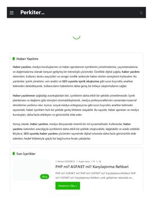 Perkiter Haber Yazilimi