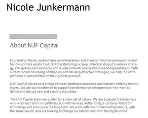 Nicole Junkermann: Empowering Entrepreneurs with NJF Capital