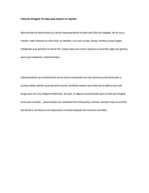 Portafolio calculo integral