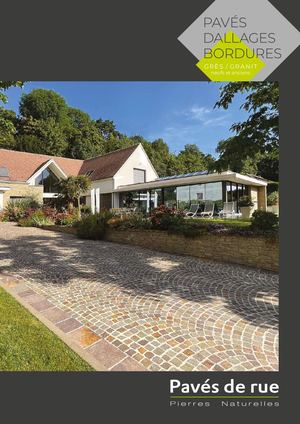 Pavés de rue 2024 - catalogue pavés - dalles - bordures - marches