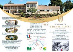 Prospectus Vins Domaine de l'Herbe Sainte Français