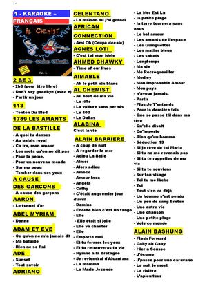 REPERTOIRE FRANCAIS  OCT 2024.