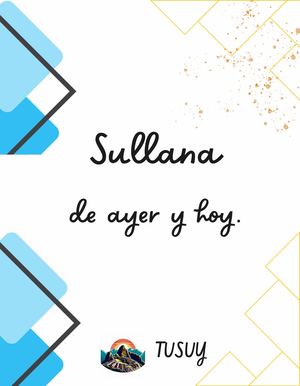 Sullana antes y ahora. TUSUY