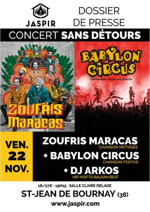 Dossier De Presse Jaspir Concert Sans Détours 2024