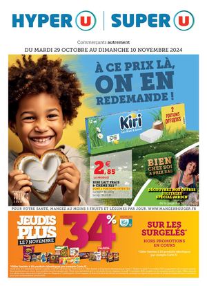 CATALOGUE DU 29 OCTOBRE AU 10 NOVEMBRE - HYPER U / SUPER U