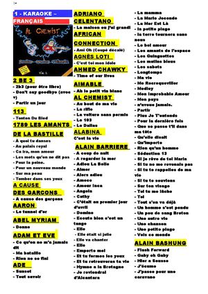 REPERTOIRE FRANCAIS  OCT 2024.