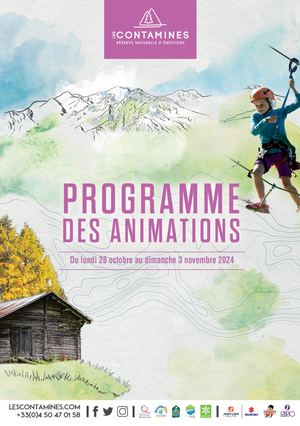 Programme des animations du 26 octobre au 3 novembre 2024
