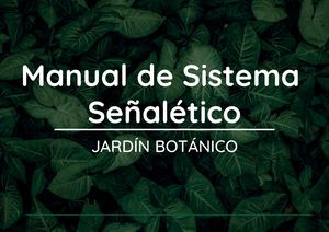 Manual de Señalética Jardín Botánico Trujillo