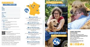 HandiChiens - Dépliant de présentation - 10x21cm - 4volets - 2avril2024