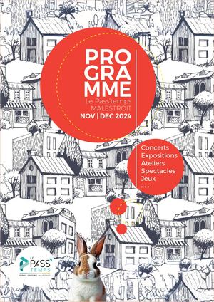 Programme de l'espace culturel le Pass'temps de Malestroit | Novembre Décembre 24