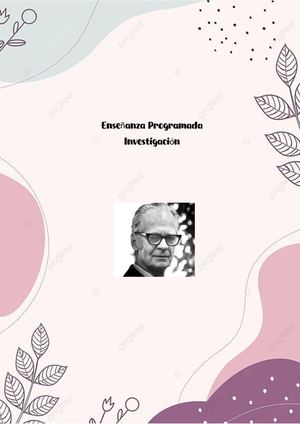 La Enseñanza Programada de Skinner