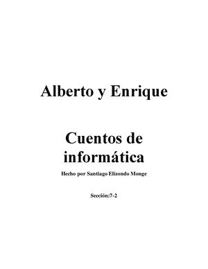 La Aventura De Alberto Y Enrique En La Clase De Informática