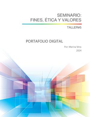 Portafolio Digital Marina Vera ÉTica Y Valores