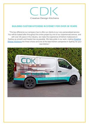 About Creative Design Kitchens