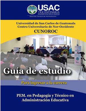 Guía De Estudio Prueba Específica PEM Pedagogía