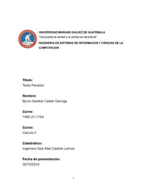 Texto Paralelo Calculo ll