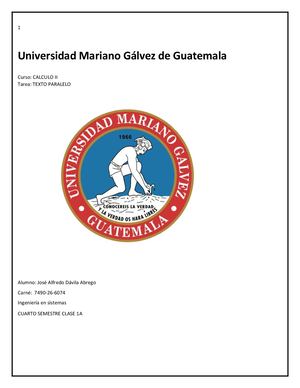 Texto Paralelo CALCULO II