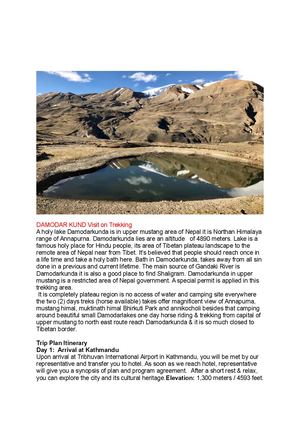 Damodar Kund Visit On Trekking