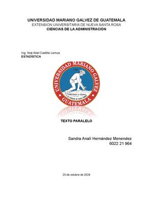 Texto Paralelo, Sandra Hernandez