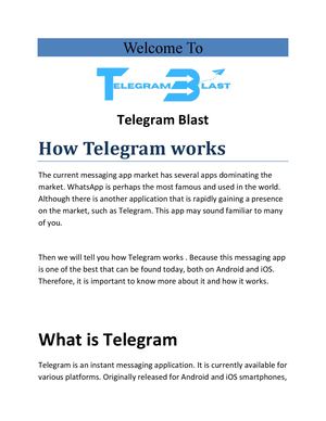 How Telegram Works