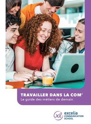 Guide Metiers Excelia Communication School