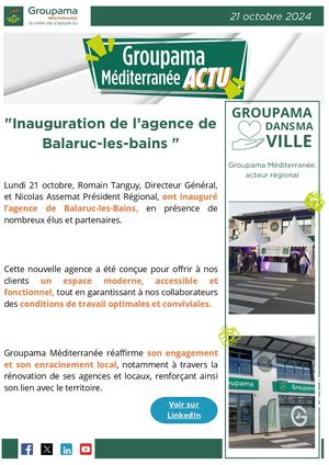 Actu Inauguration Agence Balaruc Les Bains 241024