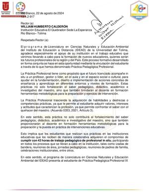 Carta Aceptacion Ut Ix