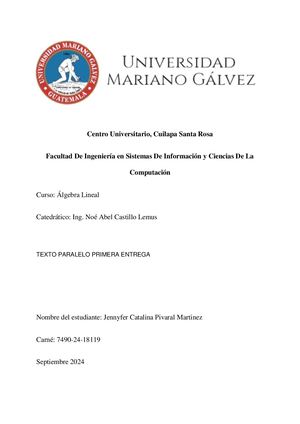 Texto Paralelo Algebra Lineal