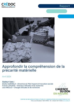 Rapport D'étude Crédoc Initiative De Recherche Agence Du Don En Nature