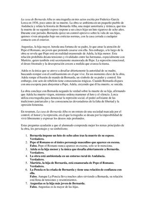 La Casa De Bernarda Alba