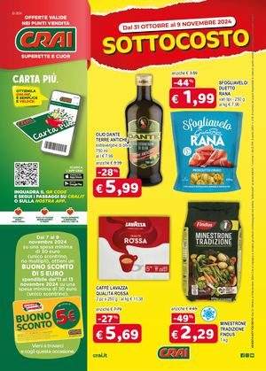Volantino CRAI Ama Superette e Cuor dal 31 ottobre al 9 novembre